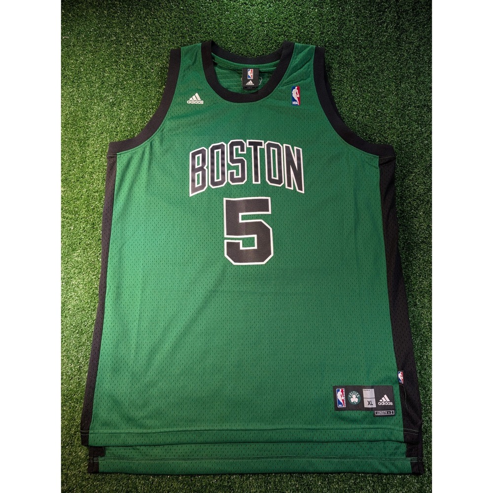 Adidas Boston Celtics Kevin Garnett #5 NBA Swingman Jersey Green Mens XL New